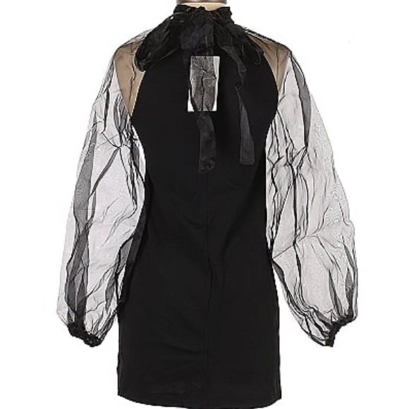 Zara puff sleeve mini dress-NWT - Picture 2 of 5